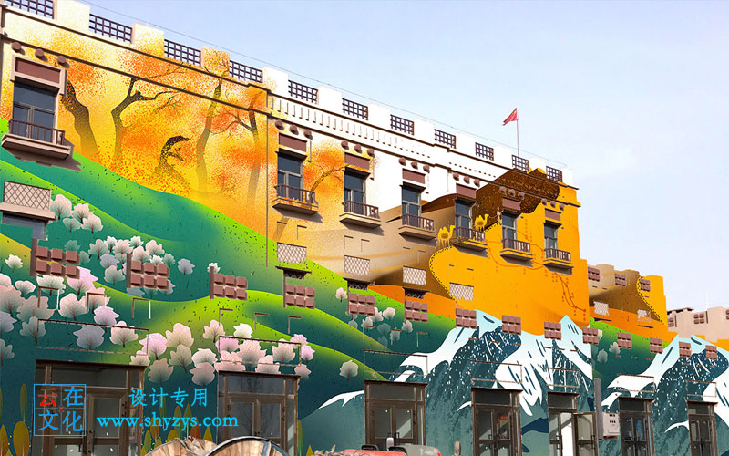 新疆手绘壁画公司