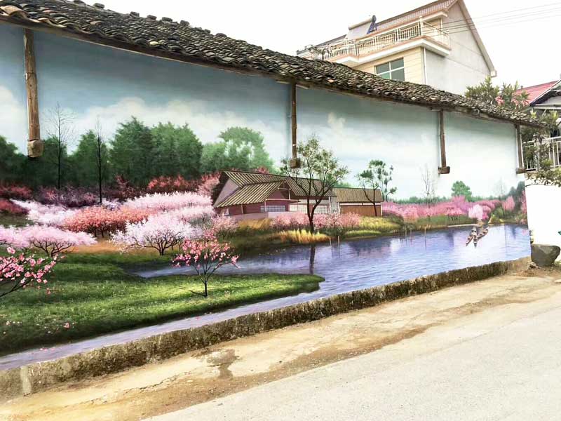 乡村3d壁画